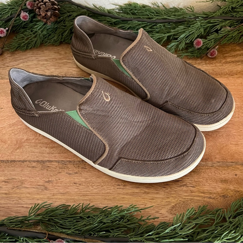 Olukai Nohea Mrsh Tan Slip On Shoe Size 11.5 - Picture 11 of 11